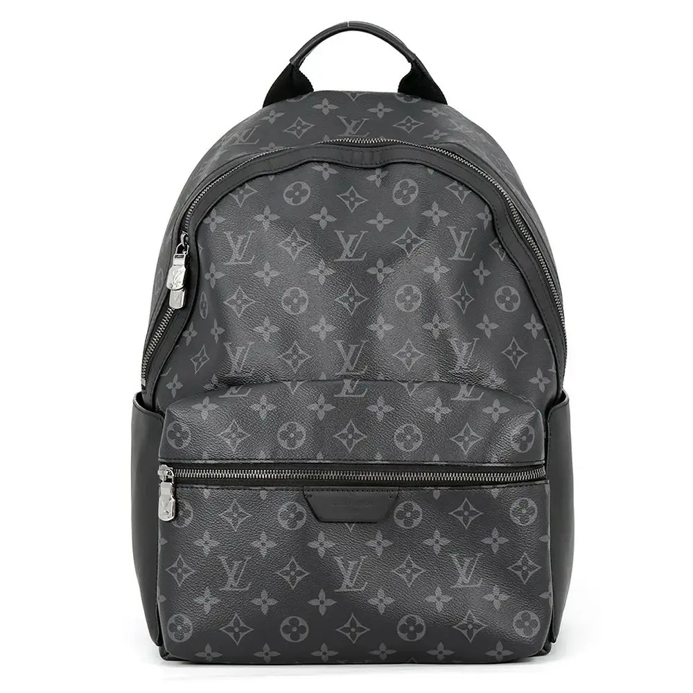 Louis Vuitton Monogram Discovery Backpack Bag Canvas Leather Eclipse Black